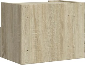 vidaXL Κομοδίνα Επιτοίχιο Sonoma Δρυς 45x30x35 εκ.