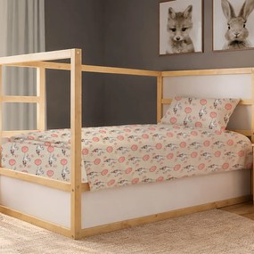 Πάπλωμα Μονό (160x240) Dimcol Floating Bunny 714 Beige - Salmon