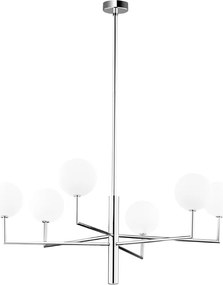 Κρεμαστό Πολύφωτο Feme Φ104cm Νίκελ