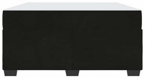 vidaXL Σκελετός κρεβατιού με στρώμα Μαύρο 140 x 200 cm Βελούδο