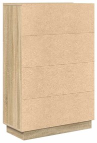 vidaXL Γραφείο Sonoma Δρυς 71.5 x 31.5 x 106.5 εκ Επεξεργασμένο ξύλο