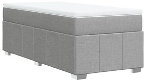 ΚΡΕΒΑΤΙ BOXSPRING ΜΕ ΣΤΡΩΜΑ ΑΝΟΙΧΤΟ ΓΚΡΙ 80X200 ΕΚ. ΥΦΑΣΜΑΤΙΝΟ 3285428