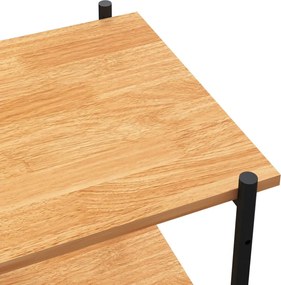 vidaXL Ραφιέρα 5 Επιπέδων Μαύρη και Δρυς 80 x 40 x 163 εκ.