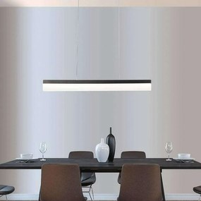 Φωτιστικό Οροφής-Ράγα Linear 2178 120x30/120cm 30W Black Sikrea Metal,Acrylic