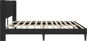 vidaXL Σκελετός Κρεβατιού Μαύρο 200 x 200 cm Βελούδο