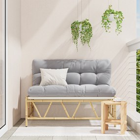 vidaXL Πάγκος Κήπου  με Μαξιλάρι 110x80x71 εκ. Χάλυβας