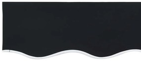 vidaXL Ύφασμα αντικατάστασης τέντας Μαύρο 400 x 200 cm Καραβόπανο