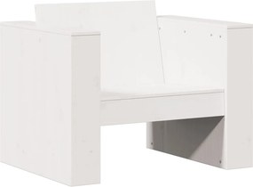 vidaXL Σαλόνι Κήπου Σετ 2 Τεμαχίων Λευκό από Μασίφ Ξύλο Πεύκου