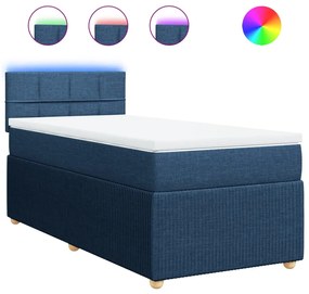 ΚΡΕΒΑΤΙ BOXSPRING ΜΕ ΣΤΡΩΜΑ ΜΠΛΕ 90X200 ΕΚ.ΥΦΑΣΜΑΤΙΝΟ 3289645