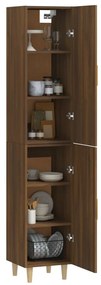 vidaXL Ντουλάπι Καφέ Δρυς 34,5 x 34 x 180 εκ. από Επεξεργασμένο Ξύλο