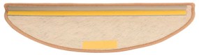 vidaXL Πατάκια Σκάλας Αυτοκόλ. 15 τεμ. Όψη Σιζάλ Πορτοκαλί 65x21x4 εκ.