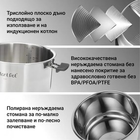 Instant Pot Pro Crisp + Φριτέζα αέρος 140002701, 1500 W, 7,6 L, 11 προγράμματα, καλάθι φριτέζας αέρος, οθόνη LCD, Μαύρο