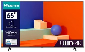 Hisense 65A6K Smart Tηλεόραση 65", 4K UHD , LED , HDR, F (2023)