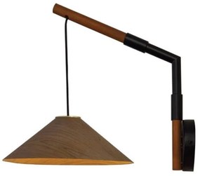 Φωτιστικό Τοίχου - Απλίκα MQ13W130WW 1Χ GX53 30Χ40Χ32 Walnut Aca Decor Metal,Wood