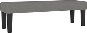 vidaXL Κρεβάτι Boxspring με Στρώμα Σκούρο Γκρι 140x200 εκ Υφασμάτινο