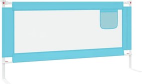 vidaXL Μπάρα Κρεβατιού Προστατευτική Μπλε 180 x 25 εκ. Υφασμάτινη
