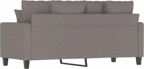 vidaXL Καναπές Διθέσιος Taupe 140 εκ. Υφασμάτινος
