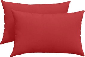 vidaXL Μαξιλάρι Καναπέ 2 pcs Κόκκινο 60 x 40 cm ύφασμα
