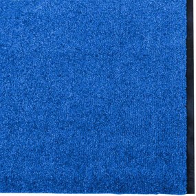 vidaXL Χαλάκι Εξώπορτας Μπλε και Μαύρο 120 x 400 cm 100% Πολυαμίδιο
