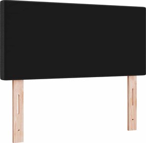 vidaXL LED κεφαλάρι Σκούρο Γκρι 100 cm Υφασμάτινο Κορντουρά