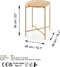 Coffee Table Shb-004-A Gold
Natural
