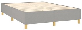 ΚΡΕΒΑΤΙ BOXSPRING ΜΕ ΣΤΡΩΜΑ ΑΝΟΙΧΤΟ ΓΚΡΙ 140X200 ΕΚ. ΥΦΑΣΜΑΤΙΝΟ 3131993