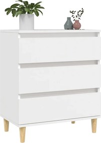 vidaXL Συρταριέρα Λευκή 60 x 35 x 70 εκ. από Επεξεργασμένο Ξύλο