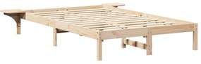 vidaXL Σκελετός Κρεβατιού Καφέ 120 x 200 cm Καφέ