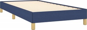 vidaXL Σκελετός Κρεβατιού Χωρίς Στρώμα Μπλε 80x200 εκ. Υφασμάτινο