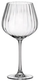 Ποτήρι Κολωνάτο Κρασιού Burgunder 640ml Columba Optic - Crystal Bohemia - 6 ΤΜΧ