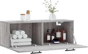 vidaXL Ντουλάπι Τοίχου Γκρι Sonoma 100x36,5x35 εκ. Επεξεργασμένο Ξύλο