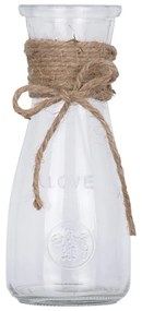 Βάζο Διακοσμητικό Με Σχοινί Lucy 35611 Φ7,3x17,5cm Clear GloboStar Glass