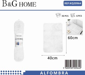 Πατάκι μπάνιου - M0829 - 40x60cm - White - 20964