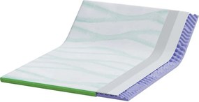 vidaXL Στρώμα επικάλυψης Λευκό και Πράσινο 140 x 200 cm