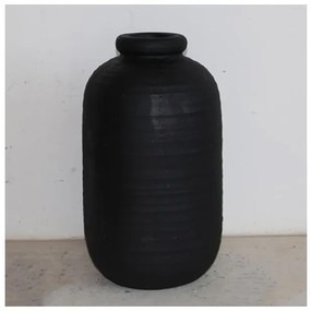 Βάζο Κεραμικό Μαύρο 25x25x42.5cm 752-20264 Estheti-752-20264-Μαύρο 752-20264
