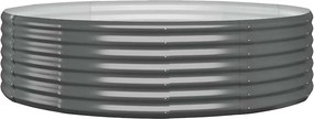 vidaXL Ζαρντινιέρα Ανθρακί 140x140x36εκ Γαλβανισμένος χάλυβας