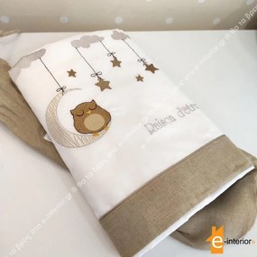 Σετ Σεντόνια Κούνιας Dreamy Owl - Brown 108103001
