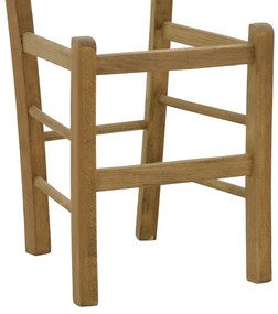 Καρέκλα καφενείου Santorini χιαστή καρυδί ξύλο 42x40x89εκ