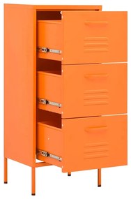 vidaXL Ντουλάπι Αποθήκευσης Πορτοκαλί 42,5 x 35 x 101,5 εκ. από Ατσάλι