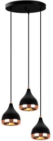 Φωτιστικό Οροφής Yildo 892OPV1942 Φ38x111cm 3xE27 40W Black Opviq