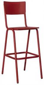 Σκαμπό Μπαρ School/S-M 02-00-1106 55x44x116cm Red