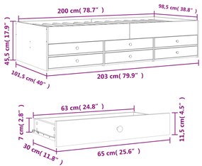 ΚΑΝΑΠΕΣ-ΚΡΕΒΑΤΙ ΜΕ ΣΥΡΤΑΡΙΑ ΜΑΥΡΟ 100X200 ΕΚ. ΕΠΕΞ. ΞΥΛΟ 3280868