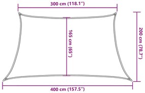 Πανί Σκίασης Λευκό 3/4 x 2 μ. από HDPE 160 γρ./μ² - Λευκό