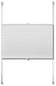 vidaXL Πλισέ στόρι σκίασης 80x125cm Λευκό