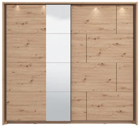 Ντουλάπα Συρόμενη ALERIA 220 OG Artisan oak 220x61x205εκ. 220x61x205 εκ.