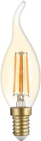 OPTONICA LED λάμπα Candle T35 Filament 1491, 4W, 2500K, E14, 400lm
