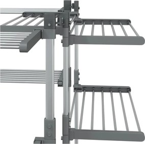 vidaXL Απλώστρα Ρούχων 107 x 107 x 120 εκ. από Αλουμίνιο