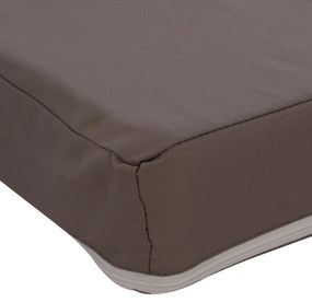 ΜΑΞΙΛΑΡΙ ΞΑΠΛΩΣΤΡΑΣ POLYESTER SIFNOS ΓΚΡΙ HM11235.10P 190x70x11 εκ. (1 Τεμμάχια)