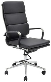 Καρέκλα γραφείου διευθυντή Tokyo μαύρο pu 55.5x52x108εκ 55.5x52x108 εκ.