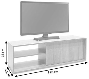 ΕΠΙΠΛΟ ΤΗΛΕΟΡΑΣΗΣ ECO TV PAKOWORLD ΧΡΩΜΑ SONOMA 120X40X38 ΕΚ